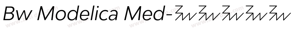 Bw Modelica Med字体转换